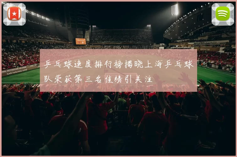 乒乓球速度排行榜揭晓上海乒乓球队荣获第三名佳绩引关注